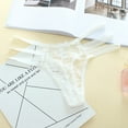 thumbnail image 3 of Rbaofujie Culotte String Taille Basse en Gaze Transparente Broderie Aguichant Mode pour Femmes, 3 of 3
