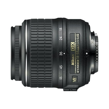 Nikon Zoom-Nikkor - Zoom lens - 18 mm - 55 mm - f/3.5-5.6 G AF-S DX VR - Nikon F - for Nikon D3200, D3300, D4, D4s, D5200, D5300, D600, D610, D7100, D750, D800, D810,