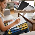 thumbnail image 5 of Haosy Accordion File Organizer Zipper Binder 500 Sheet 6-Tab Expanding File Folder Multi-Pocket 1.2 Inch 3 Ring Hand Paint Sunflowers, 5 of 7