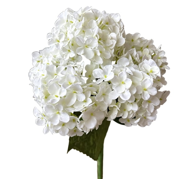 5 Heads Artificial Hydrangea Bouquet, Faux Flower Arrangement For Table Centerpiece Home Party Decor