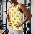 thumbnail image 5 of Fotbe Ducky Cartoon Pattern Men's Quick Dry Workout Tank Top Gym Muscle Tee Fitness Bodybuilding Sleeveless T Shirt Breathable Workout Shirt-Large, 5 of 9