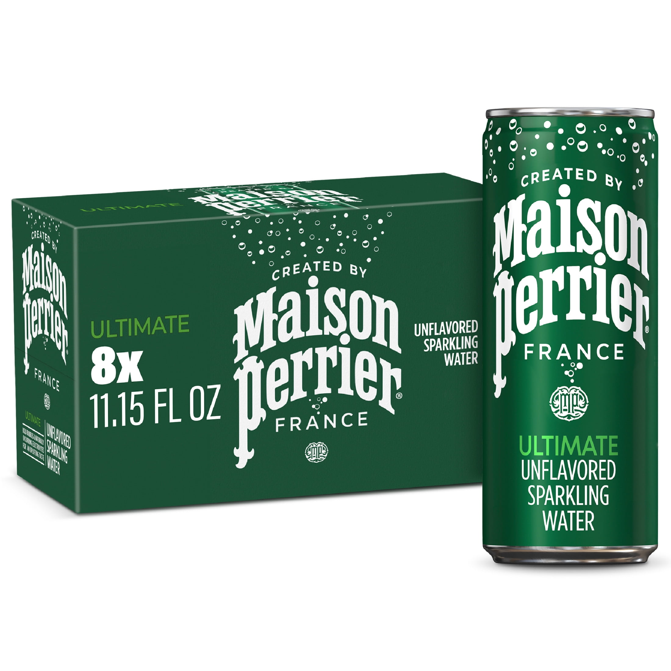 3 pack) Maison Perrier Unflavored Ultimate Sparkling Water, 11.15