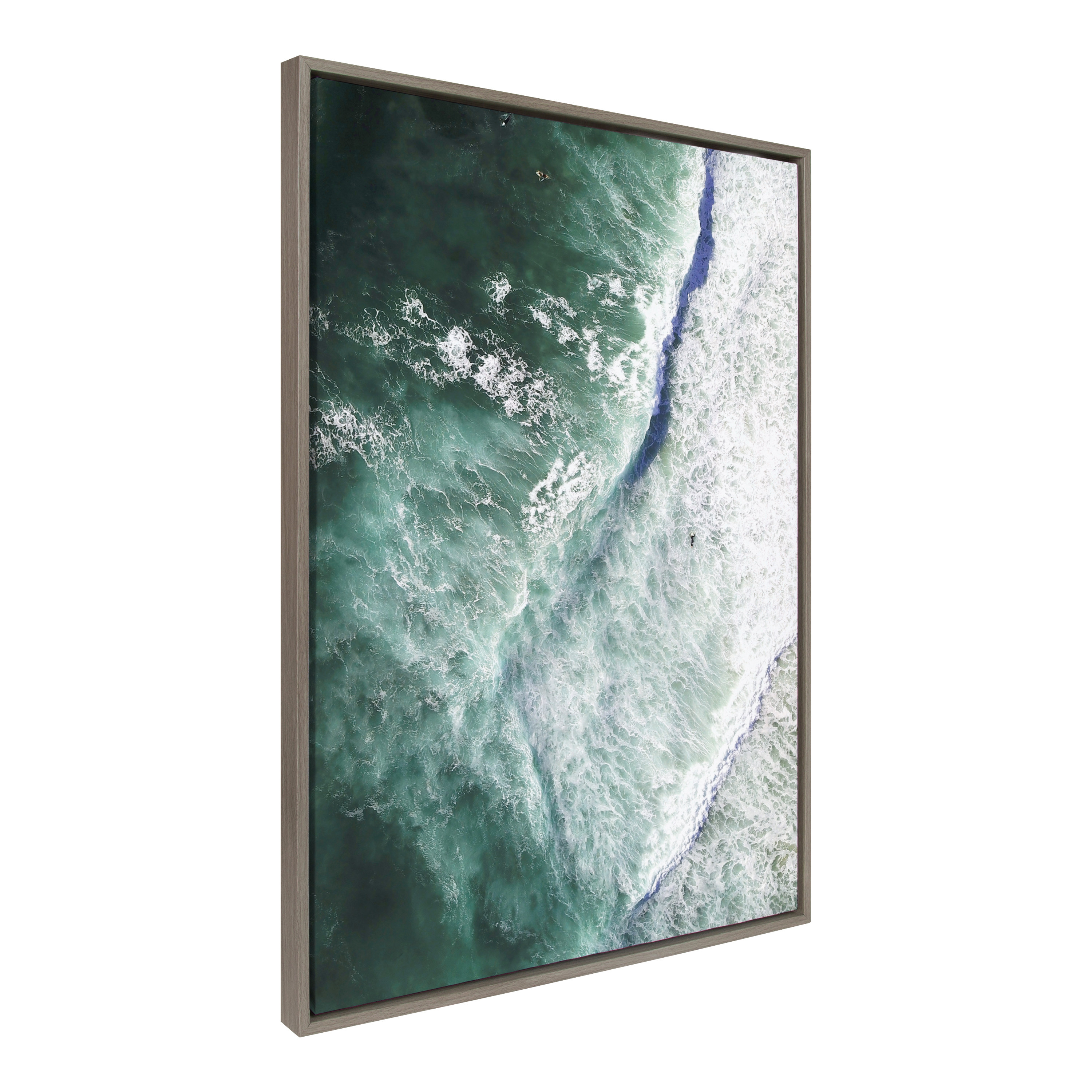 Kate and Laurel Ocean Framed Painting, 28 in x 38 in