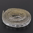 thumbnail image 2 of Rongfmy 1 Yard Rhinestone Ribbon Roll Iron on Bags Shoes Decorative Patch Appliques - 3 3 Rows 7mm, 2 of 8