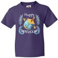 thumbnail image 3 of Inktastic Happy Hanukkah Dreidel and Laurels Youth T-Shirt, 3 of 5