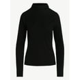 thumbnail image 5 of Free Assembly Women's Ribbed Turtleneck Tee, Sizes XS-XXL, 5 of 5