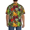 thumbnail image 3 of Kdxio Men'S Hawaiian Shirt For Men Short Sleeve Shirt Begetable Summer Casual Holiday Beach Button Down T-Shirts, 3 of 5