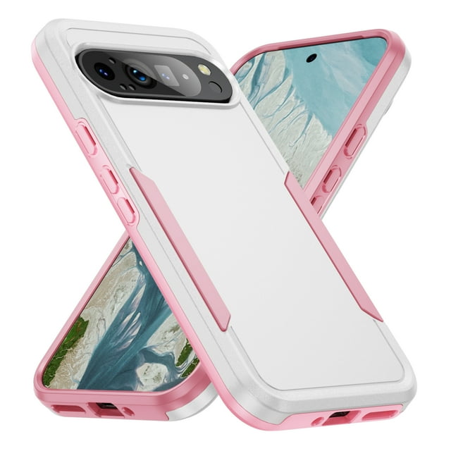 Pour Google Pixel 9 Pro TG Case, Google Pixel 9 Pro TG Case Dual Layer Hard PC Soft TPU Bumper Full Body Shockproof Strong and Durable Phone Case pour Google Pixel 9 Pro TG,Droproof,Dust-Proof,A