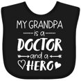 thumbnail image 3 of Inktastic My Grandpa is a Doctor and a Hero Boys or Girls Baby Bib, 3 of 4