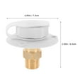 thumbnail image 2 of Raindrops Brass White Water Tank Rv Inlet with Valve Tool Free Installation for Camper and Boat Use, 2 of 8