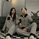 thumbnail image 4 of Pijamas para hombres y mujeres, pantalones de manga larga de primavera y otoño, ropa de casa de celebridades de otoño e invierno de dos piezas para parejas, 4 of 6