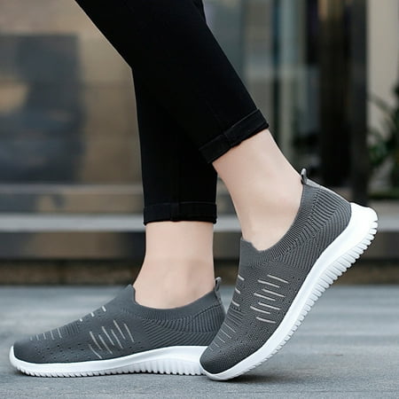 

FZM Women shoes Womens Casual Breathable Running Slip On Shoes Outdoor Sports Shoes