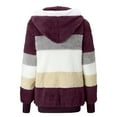 thumbnail image 6 of Niaviben Fleece Jacket Women Full Zip Up Sweatshirt Women Winter Hoodies for Women Winter Coats for Women Womens Zip Up Hoodie Women Sweatshirts Hoodie Women Dark Purple L, 6 of 7