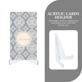 thumbnail image 3 of SHISUYAN Transparent Plastic Easel Stand for Card Display Rack Gaming Cards Holder Useful for Storage Use 10pcs, 3 of 8