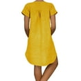 thumbnail image 4 of Women Short Sleeve V-Neck Casual Hot Vacation Printing Mini Dress, 4 of 6