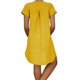 thumbnail image 4 of Mini vestido recto informal con estampado de mariposa y manga corta con cuello en V para mujer Fridja qw5955, 4 of 6