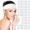 thumbnail image 3 of 100 Diademas Faciales Elásticas Antideslizantes No Tejidas para Mujeres Y Niñas (blanco), 3 of 9