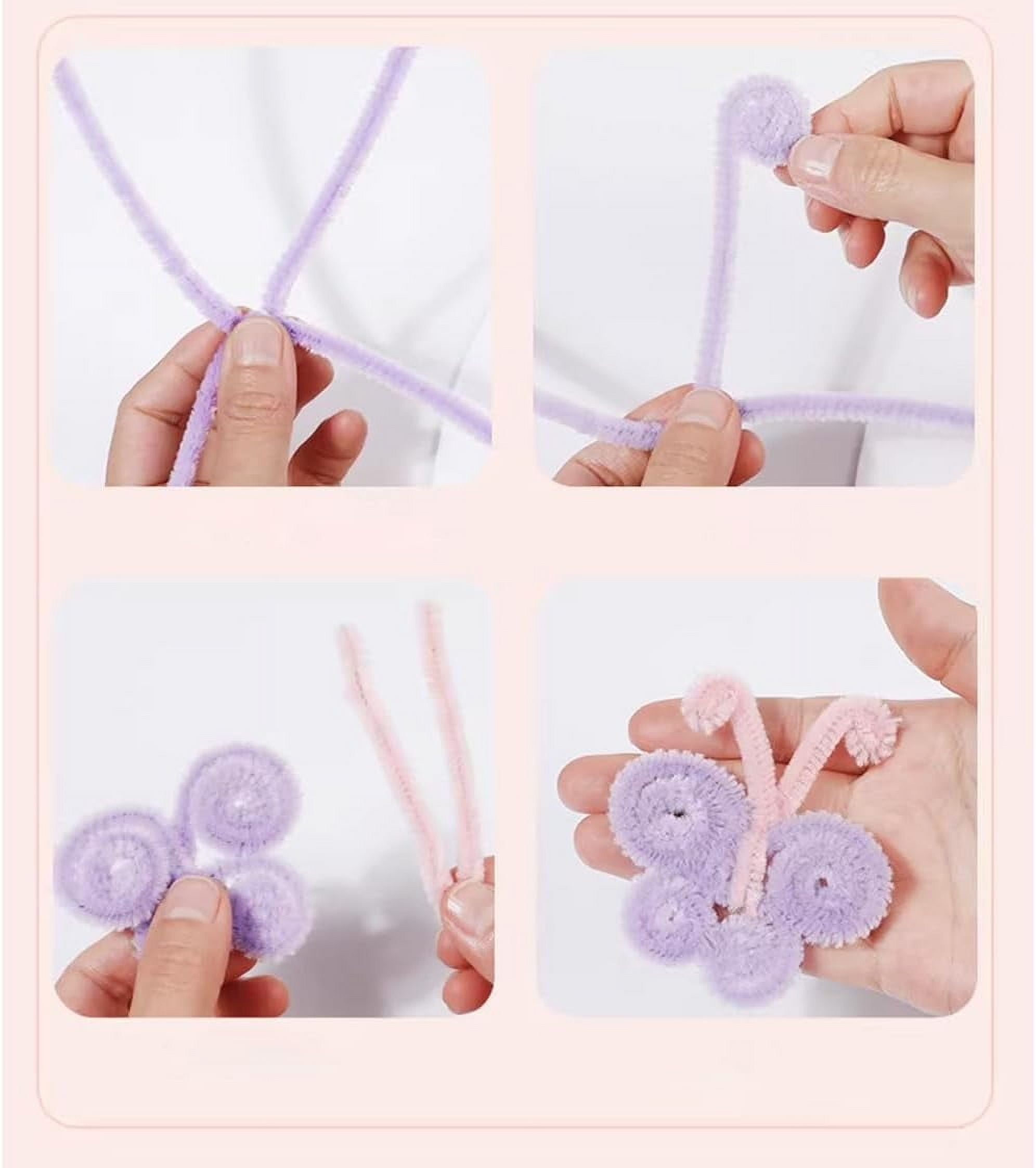 Malone Kafenyu Pipe Cleaners Craft 500 PCS Chenille Stems Assorted Colors 6MM x 12 INCH Twistable Stems for Children’s Crafts and Arts Bendable Sculpting Sticks
