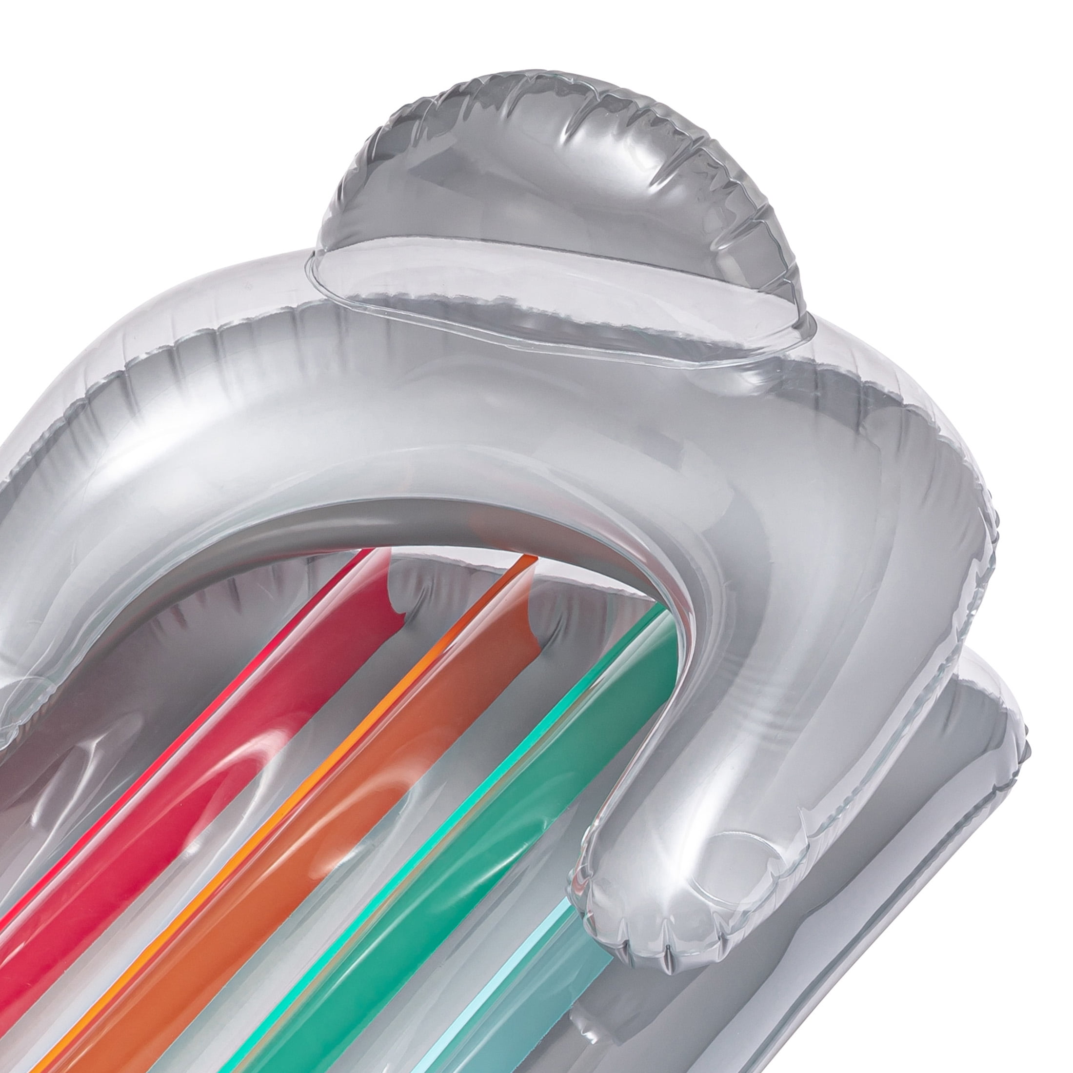 Bluescape Deluxe Lounge, Inflatable Pool Float, Silver, Age 14 & up, Unisex