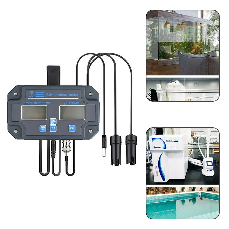 Wifi Digital Water Quality Tester 6 in 1 Water Analyzer PH/TDS/EC