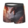thumbnail image 2 of Daiia Fire Sky Dragon Men's Underwear Boxer Briefs, Cotton Stretch Moisture-Wicking Underwear-X-Large, 2 of 9