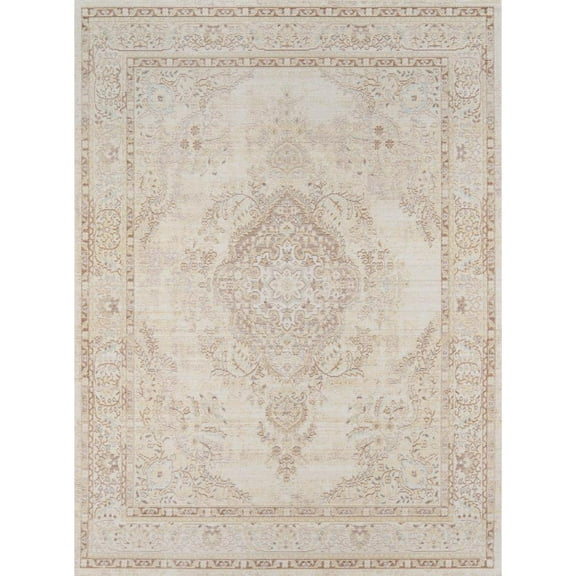 Momeni Oriental Oriental and Overdyed Traditional Area Rugs, Beige/Brown,111.6" x 133.2"