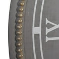 thumbnail image 6 of DecMode 30" Gray Wood Beaded Wall Clock with White Accents, 6 of 15