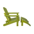 thumbnail image 2 of Westin Outdoor 2-Piece Set Plastic Adirondack Chair with Ottoman Footrest Included, Lime, 2 of 4