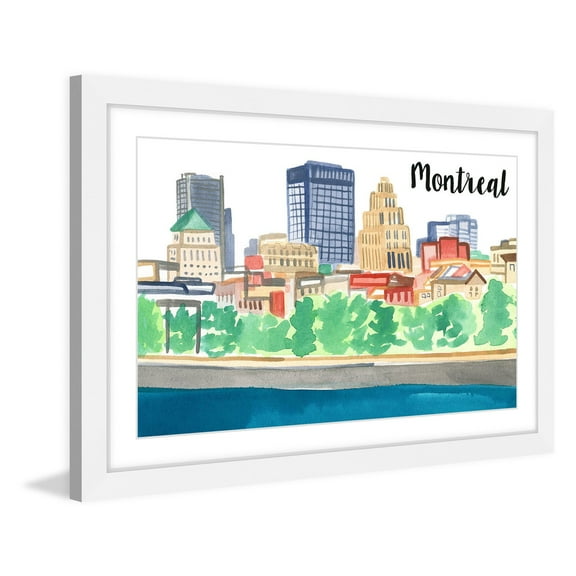 Marmont Hill "Old Montreal" by Molly Rosner Framed Painting Print
