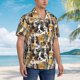 thumbnail image 3 of Fotbe Cute Dog Camisa Hawaiana para Hombre Unisex – Camisa Casual de Verano con Botones de Manga Corta de Algodón y Lino,Medium, 3 of 7