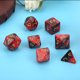 thumbnail image 4 of Juego de 7 piezas PMMA Nuevo material acrílico Ecológico Durable Doble color Juego de mesa de múltiples lados Dados para entretenimiento familiar Ocio (Rojo Negro), 4 of 5