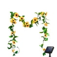 thumbnail image 2 of Arghm Sunflower Maple Leaf String Lights,16.4ft Solar Powered LED Garland,Realistic Floral Garden Decor,Indoor Outdoor Wedding Party Lighting, 2 of 9