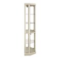 thumbnail image 6 of Lighted Curio Cabinet With Glass Doors In Classic Design, Adjustable Shelves For Living Room Display Showcase, 6 of 12