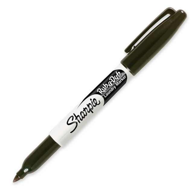 Sharpie Rub-a-Dub Rotulador para ropa, punta fina, negro