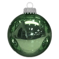 thumbnail image 2 of Christmas By Krebs 2 5/8" (67mm) Seamless Glass Ornament [8 Pieces], Decorated Designer Heirloom (Eucalyptus Shiny Green), 2 of 5