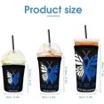 thumbnail image 2 of Butterfly Colon Cancer Awareness Coffee Sleeve Cups,Reusable 3 Pack Neoprene Cup Sleeve Set for 16-32oz Cold Drinks Beverages, 2 of 8