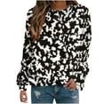 thumbnail image 1 of Sudadera Para Mujer, Sudaderas de Cuello Redondo, Blusa de Manga Larga Con Estampado Étnico Retro A La Moda, Jersey Informal de Cuello Redondo, Tops, Camisetas de Chándal Odeerbi  ODB130858, 1 of 5