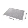 thumbnail image 3 of Rectangular Placemat, PVC Material, Plain Design, Obliterate Mat, Tableware Mat for Dining Table Decor, Silver, 3 of 6