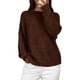 thumbnail image 1 of Suéter PRETTYGARDEN Marrón Oscuro Tejido Grueso Oversized Talla L, 1 of 5
