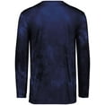 thumbnail image 2 of Holloway Sportswear S Boys Cotton-Touch Poly Cloud Long Sleeve Tee Navy Cloud Print 222697, 2 of 5