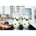 thumbnail image 4 of Hand-Painted White Daisy Wine Glasses - Set of 2 | Unique Gift for Wine Lovers | Perfect for Mother's Day and Christmas | 15 oz Stemless Glassware | Original Brushes with a View, 4 of 9