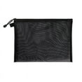 thumbnail image 1 of Nvzi 6 bolsas de maquillaje A5, bolsa de cosméticos, carpeta de archivos, bolsa de malla, bolsas de papel, carpetas, bolsa de almacenamiento de documentos, 9,25 x 7,1 pulgadas, color negro, 1 of 4