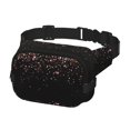 thumbnail image 3 of Horeoi Rose Gold Glitter1 for Square Double Layer Waist Bag for Travel Cycling Outdoor Activities with Adjustable Strap and Zipper Pockets, 3 of 4