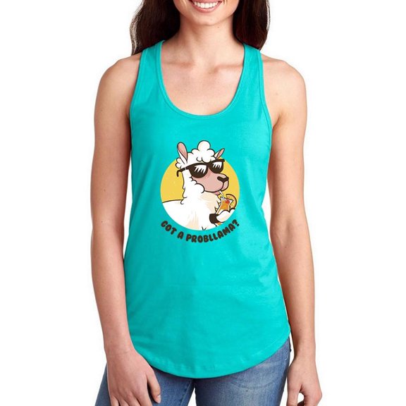 Got A Probllama? Racerback Tank Women -Smartprints Designs, Female Large