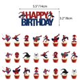 thumbnail image 3 of Spider-man tema superhéroe suministros de decoración para fiesta de cumpleaños Banner Cake Toppers conjunto de globos, 3 of 3