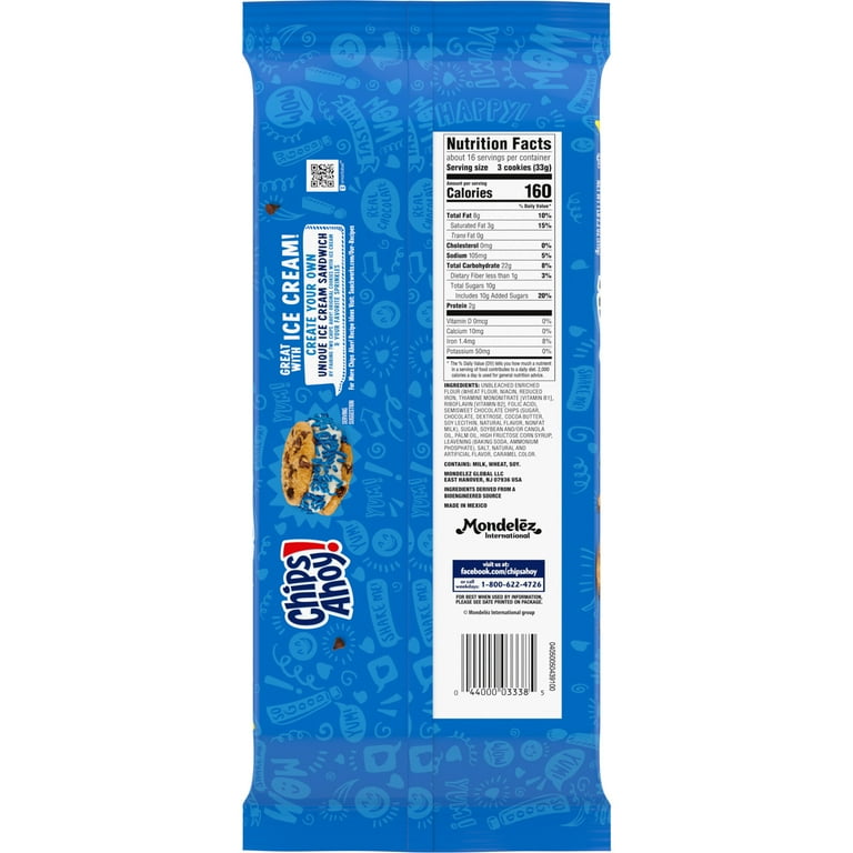 CHIPS AHOY! Original Chocolate Chip Cookies, Family Size Pack 