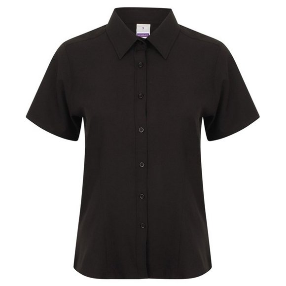 Henbury Chemise Formelle à Manches Courtes pour Femmes