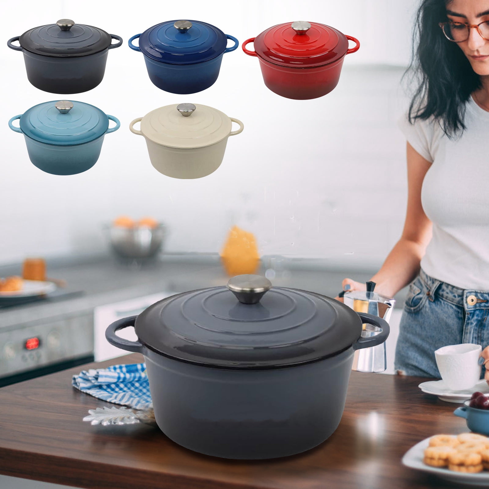Romertopf ‚Äé150005 Clay Roaster, 6.3 Quarts, Non-Stick Dutch Oven