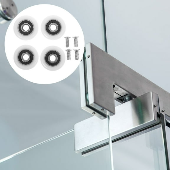 BESTYASH Glass Door Sliding Hardware Waterproof Sealing Bathroom Rollers Multi-Color 4Pcs