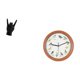 thumbnail image 5 of Estatua del gesto de la roca,Estatuas y figuras de dedos con gestos de música rock,Reloj de pared,Reloj de pared con pájaro cantor Relojes de pared con pájaros,Relojes de pájaros con sonido, 5 of 8